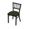 Holland Bar Stool Co 610 Contessa 18" Chair with Black Wrinkle Finish and Canter Pine Seat 61018BW010 - alternate 1